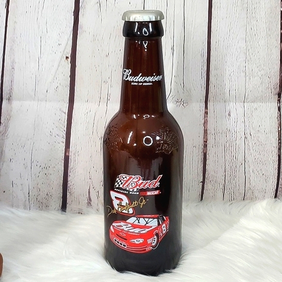 Y2K Budweiser Official Merchandise 15" Glass Nascar Dale Earnhardt Beer Bottle - Picture 7 of 11